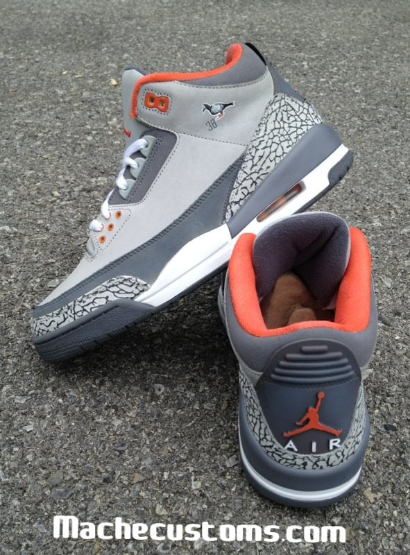 Air Jordan 3 'Pigeon' by Mache Custom Kicks