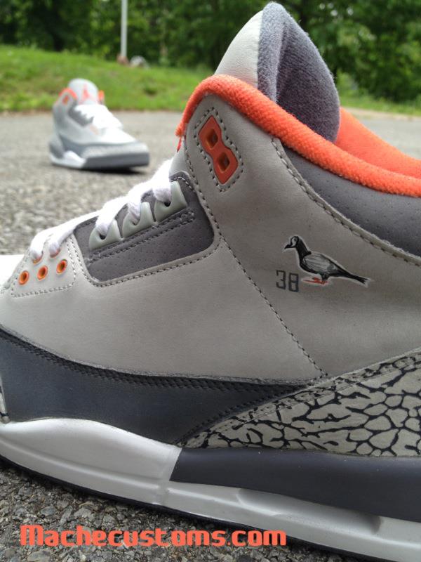 Air Jordan 3 'Pigeon' by Mache Custom Kicks