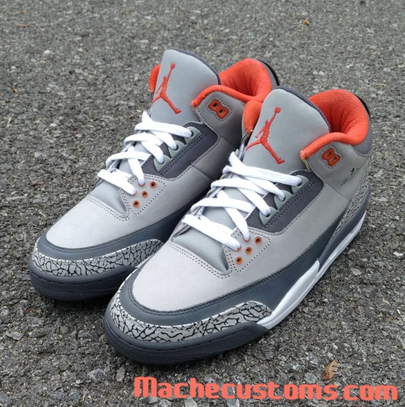Air Jordan 3 'Pigeon' by Mache Custom Kicks