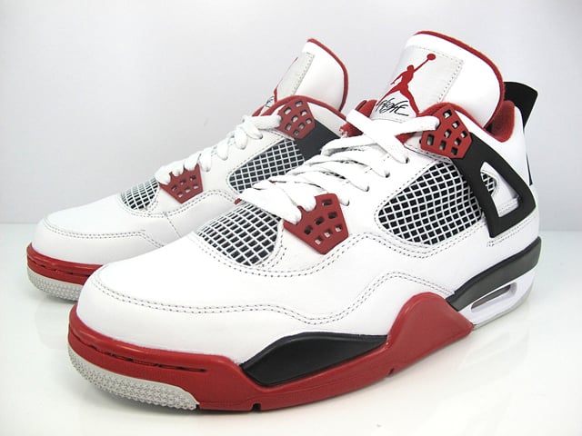 Air Jordan 4 'White/Varsity Red-Black' - Another Look- SneakerFiles