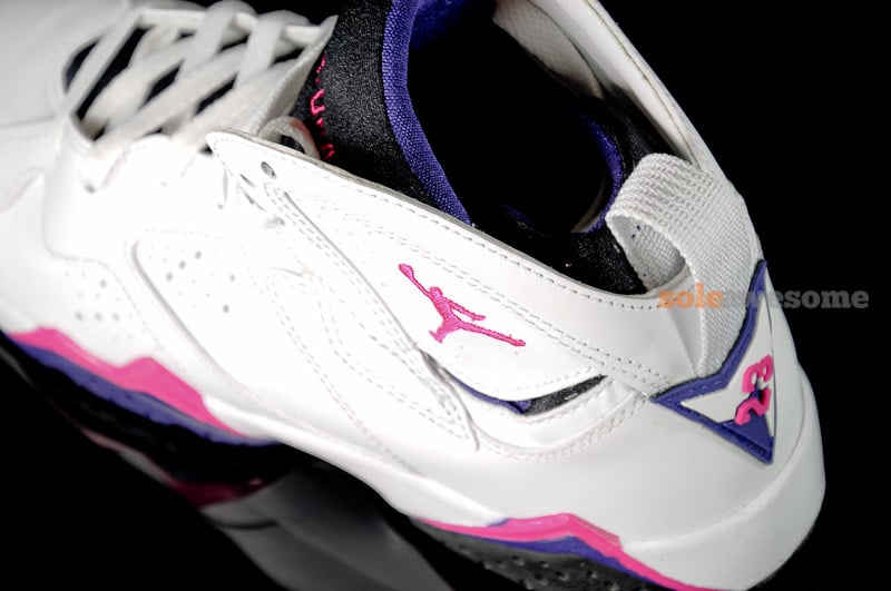 Air Jordan 7 GS 'White/Black-Purple-Pink