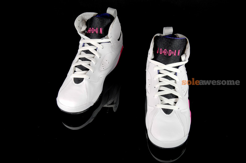 Air Jordan 7 GS 'White/Black-Purple-Pink