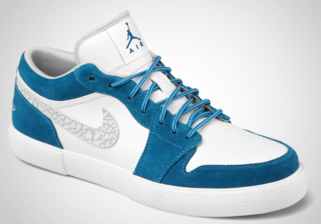 Air Jordan Retro V.1 'Military Blue/White-Neutral Grey'