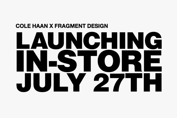 Cole Haan x fragment design - July 2012