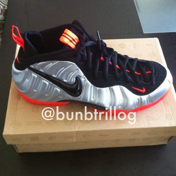 Nike Air Foamposite Pro 'Metallic Silver/Crimson-Black'