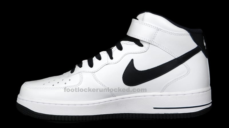 Nike Air Force 1 Mid 'White/Dark Obsidian'