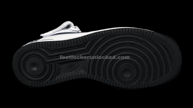 Nike Air Force 1 Mid 'White/Dark Obsidian'