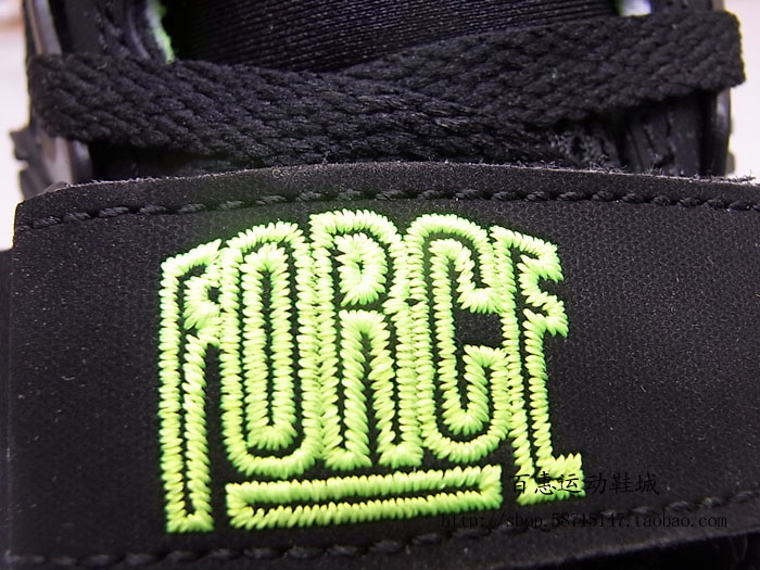 Nike Air Force 180 'Black/Volt' - Detailed Look