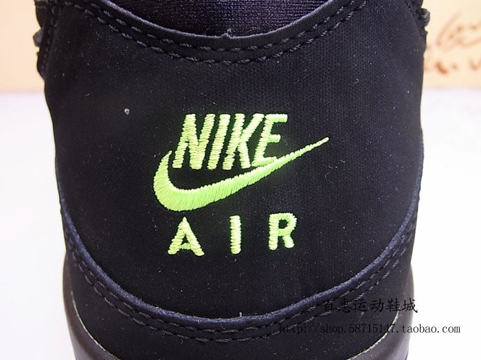 Nike Air Force 180 'Black/Volt' - Detailed Look