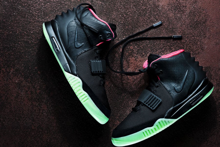 Nike Air Yeezy 2 'Black/Solar Red'