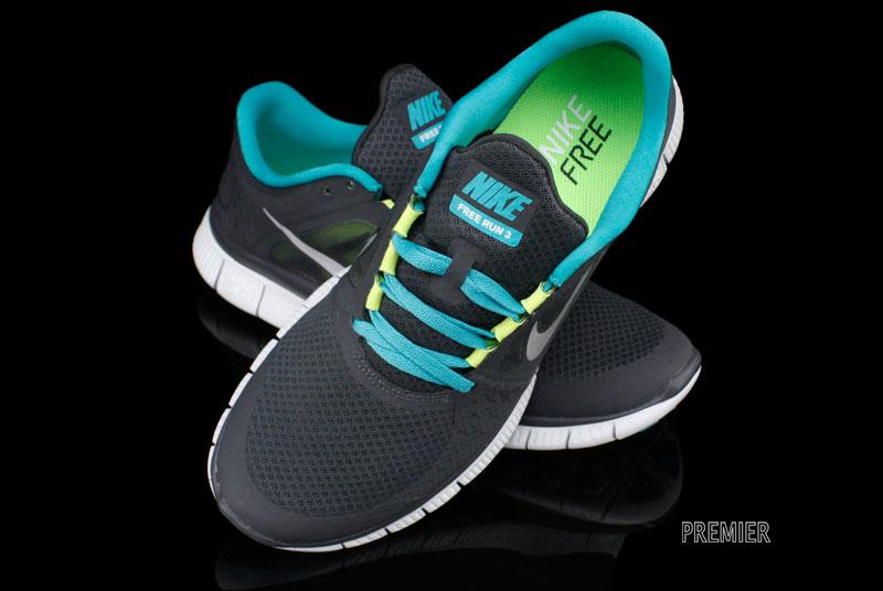 Nike Free Run+ 3 'Anthracite/Reflective Silver-Pro Platinum-New Green'