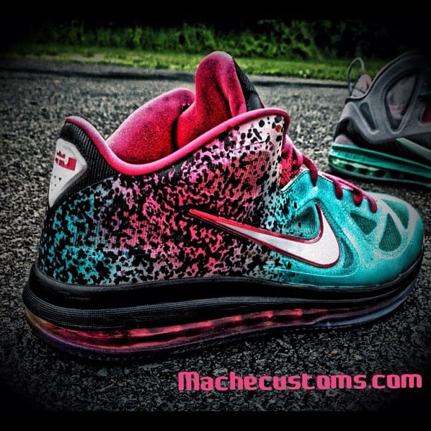 Nike LeBron 9 Low 'Miami Nights' by Mache Custom Kicks