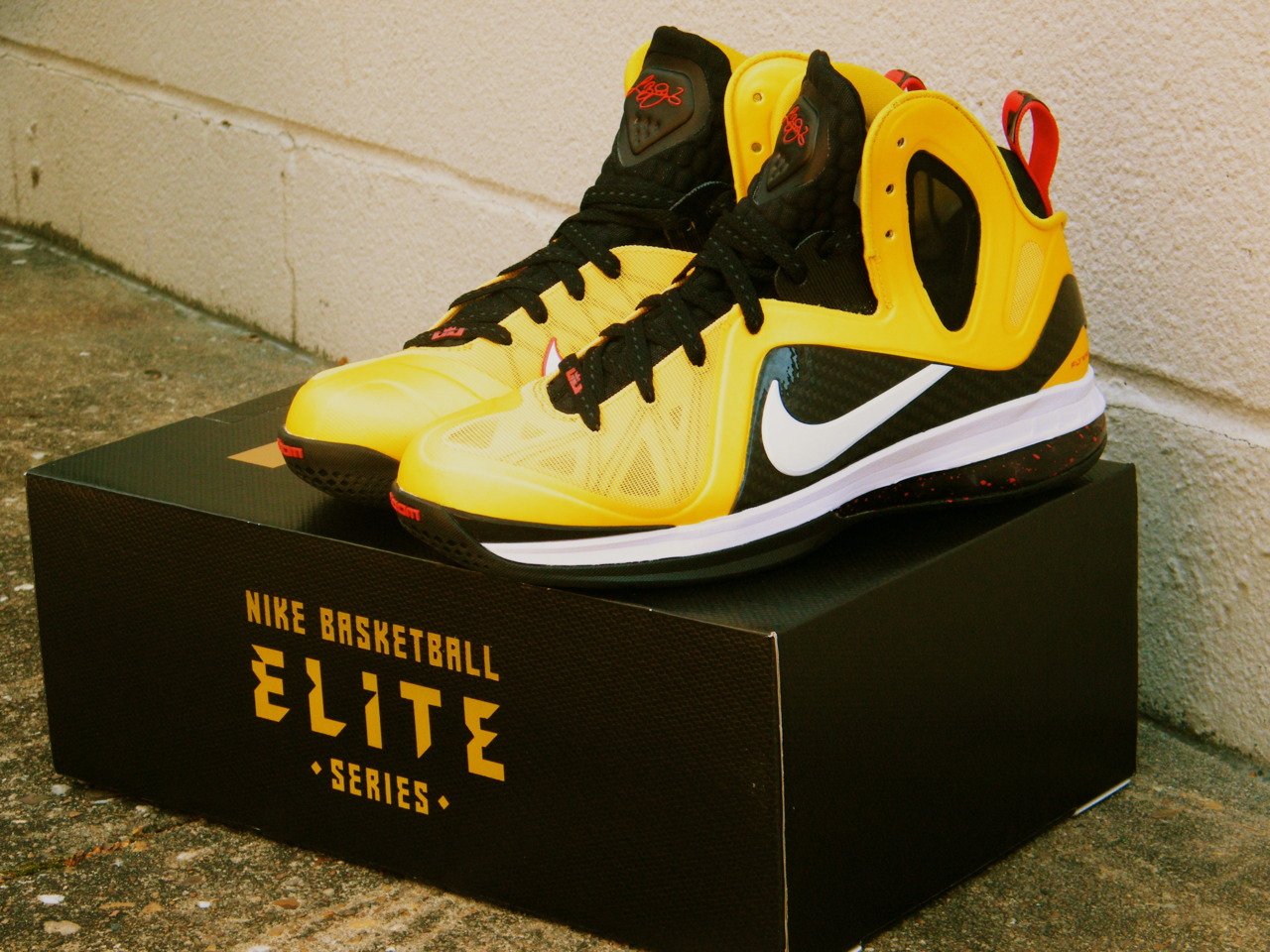 Nike LeBron 9 P.S. Elite Varsity Maize at Rock City Kicks