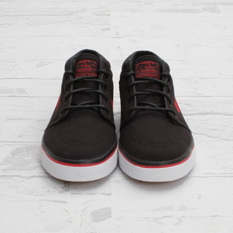 Nike SB Stefan Janoski Mid 'Black/Sport Red' - Now Available