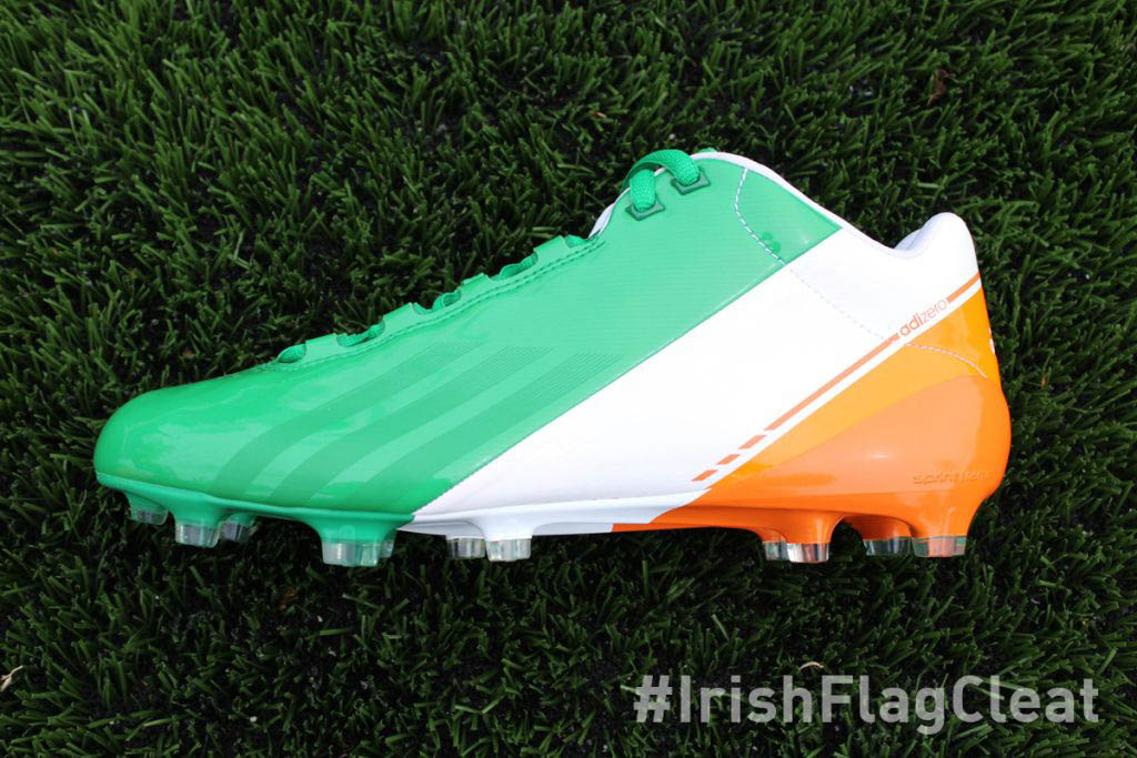 Notre Dame Irish Flag adidas adiZero Smoke Football Cleats