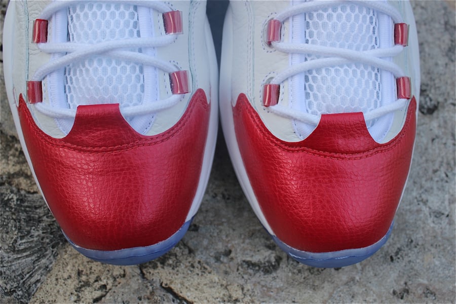 Reebok Question Mid 'White/Pearlized Red' - Detailed Look