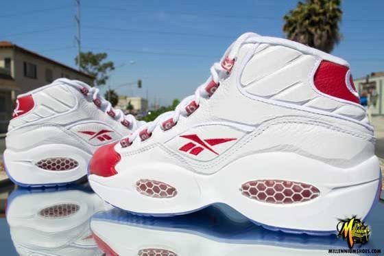 Reebok Question Mid 'White/Pearlized Red' Returns Friday