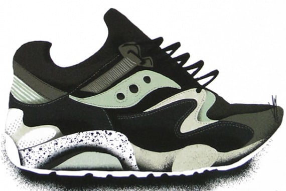 saucony x sneaker freaker grid 9000 bushwacker