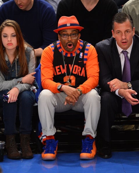 Spike Lee Debuts ‘Knicks’ Foams at Game 3 at MSG
