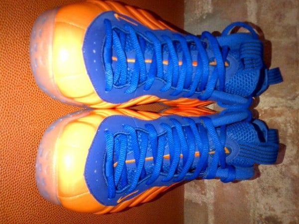 Spike Lee Orange and Blue Nike Air Foamposite One