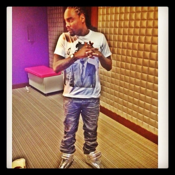 Wale in the Maison Martin Margiela Silver Mirror Sneaker