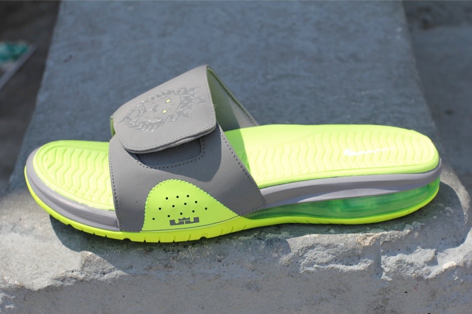 Nike Air LeBron Slide 'Cool Grey/Volt'