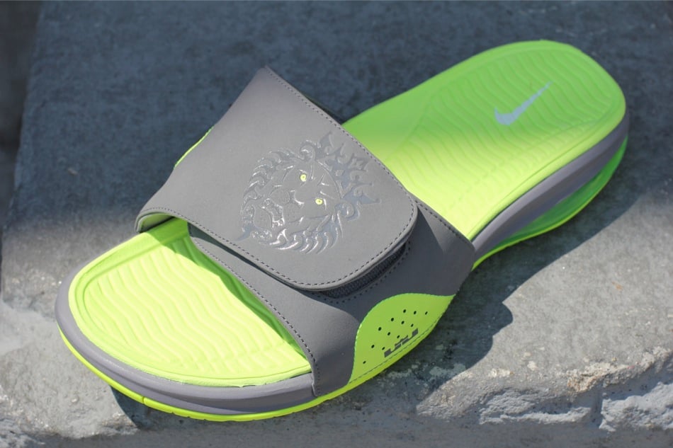 Nike Air LeBron Slide 'Cool Grey/Volt'