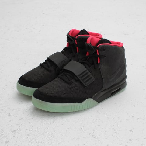 Nike Air Yeezy 2 NRG 'Black/Black-Solar Red' at Concepts
