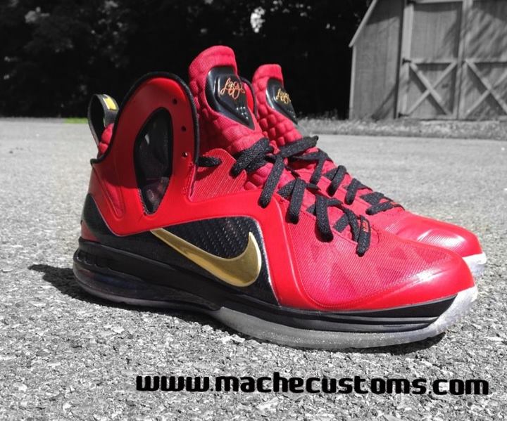 Nike LeBron 9 P.S. Elite 'Finals PE' Custom by Mache