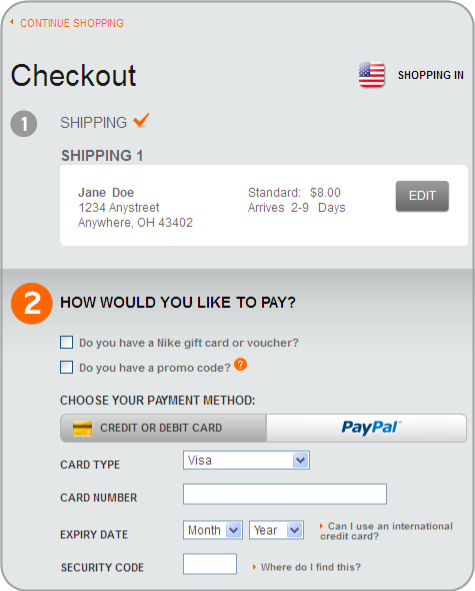 NikeStore Overhauls Checkout Process