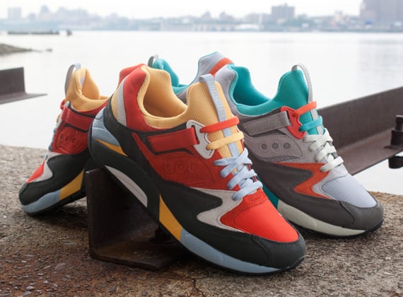 saucony grid 9000 x packer shoes