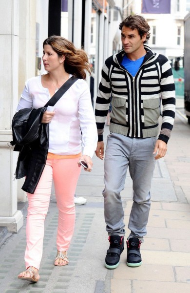 Roger Federer in the Nike Air Yeezy 2