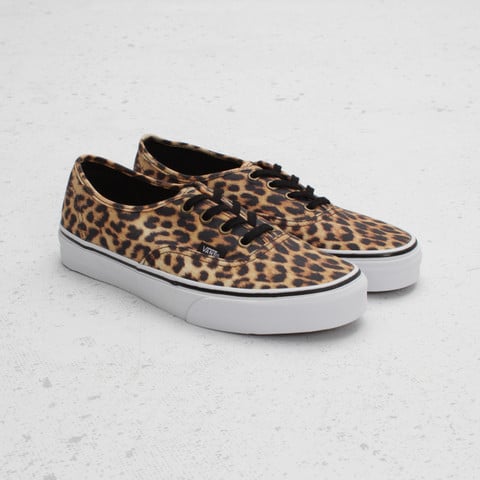 black and leopard print vans