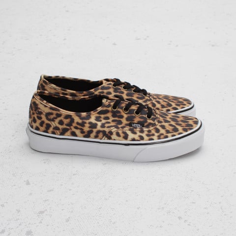 black vans with leopard print