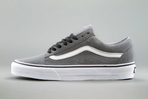 grey and white vans