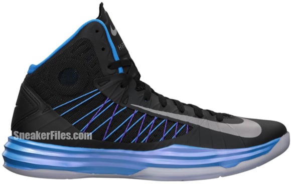 Nike Hyperdunk+ Sport Pack 'Black/Metallic Silver-Blue Glow-Blue Tint'