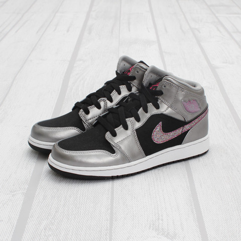 Air Jordan 1 Phat GS 'Matte Silver/Berry'