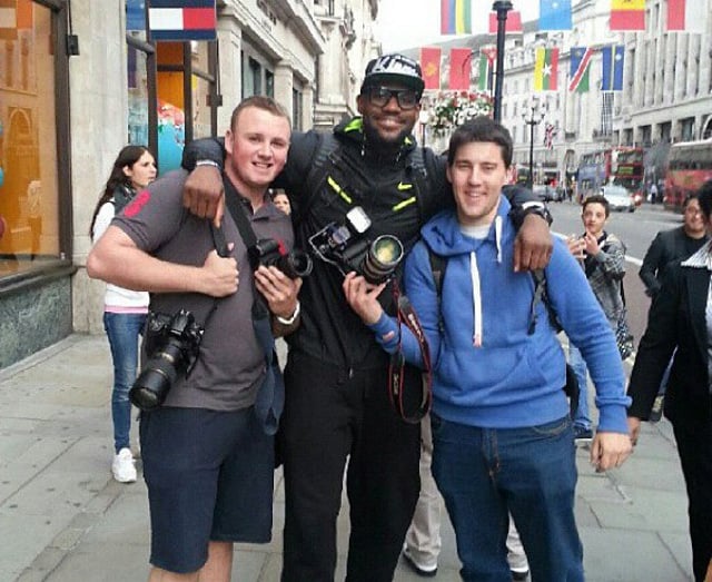LeBron James in the Nike Flyknit Trainer+ in London