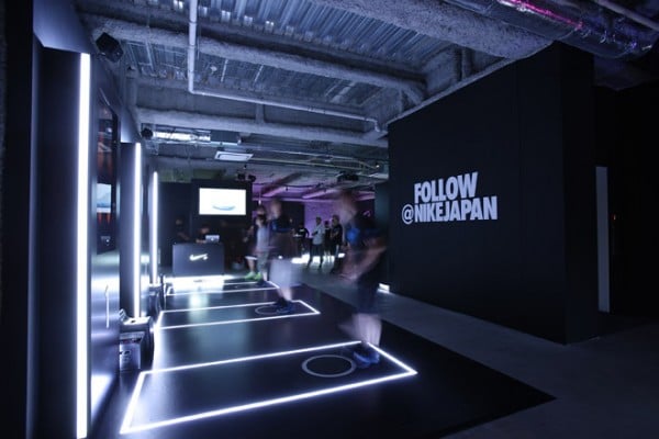 Nike+ Installation at Tokyo Ugokidase Station