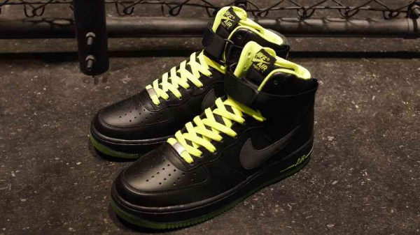 Nike Air Force 1 High 'Black/Black-Volt'