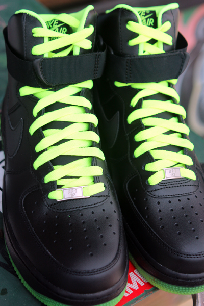 Nike Air Force 1 High ‘Black/Volt’ at Social Status