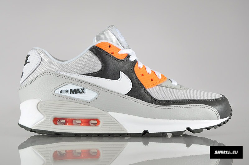 Nike Air Max 90 ‘Neutral Grey/White-Midnight Fog-Total Orange’