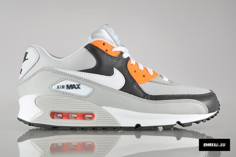 Nike Air Max 90 'Neutral Grey/White-Midnight Fog-Total Orange'