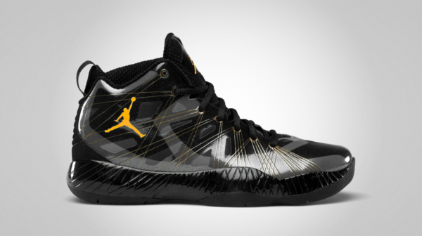 black and yellow batman jordans