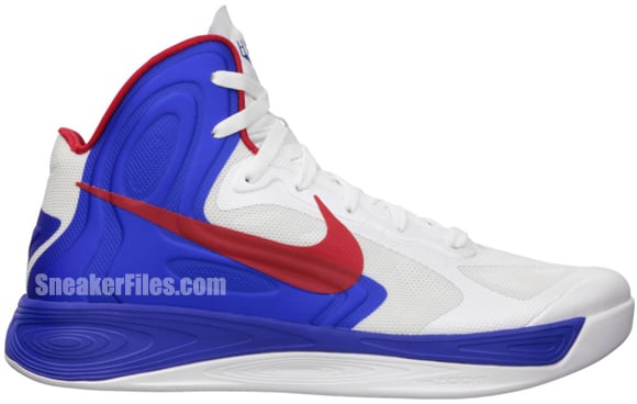 Nike Hyperfuse - White/University Red-Game Royal