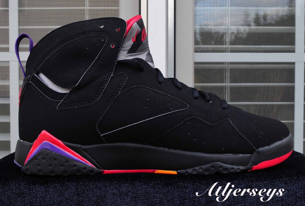 Air Jordan 7 ‘Black/True Red-Dark Charcoal-Club Purple’ - Another Look