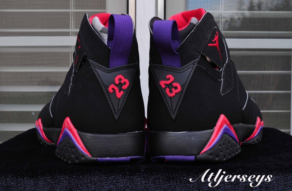 Air Jordan 7 ‘Black/True Red-Dark Charcoal-Club Purple’ - Another Look