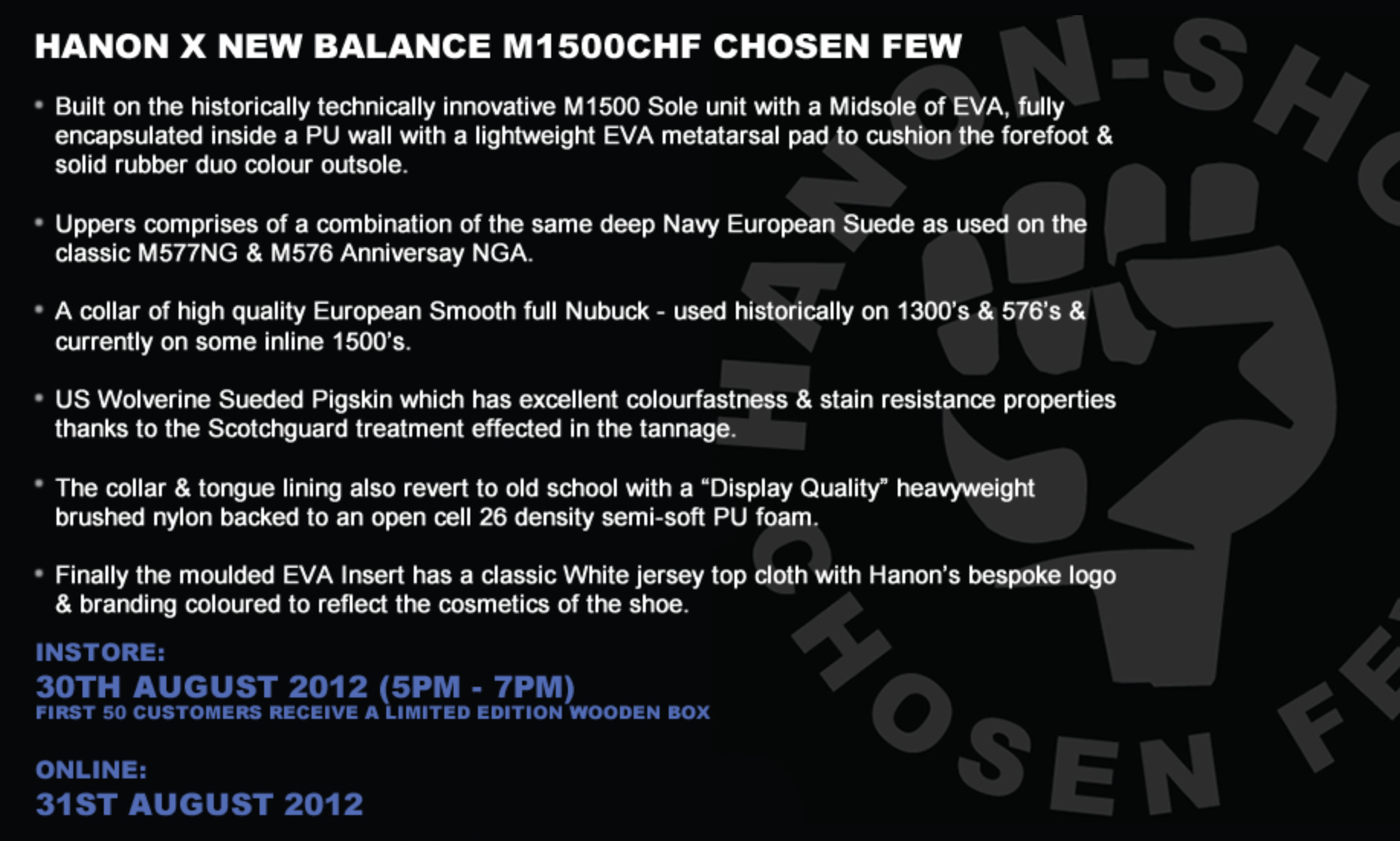 Hanon x New Balance 1500 ‘Chosen Few’ - New Images