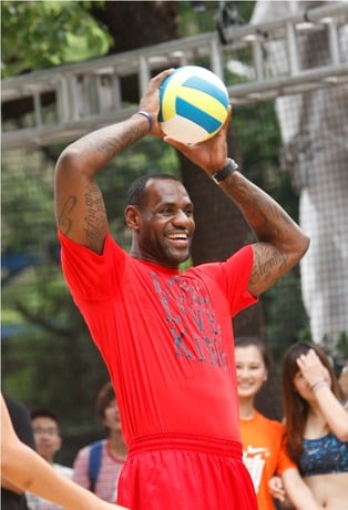 LeBron James Joins the Action at Nike+ Festival of Sport 2012