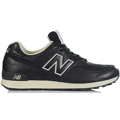 new balance 576 black leather